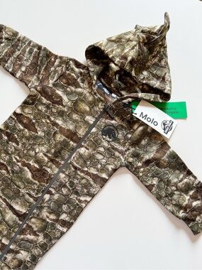 NWT Molo X Jurassic Park Dinosaur Print Hooded Bunting Costume Coverall | 9m